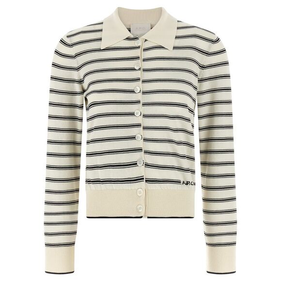 A.P.C. Women's Striped Cardigan